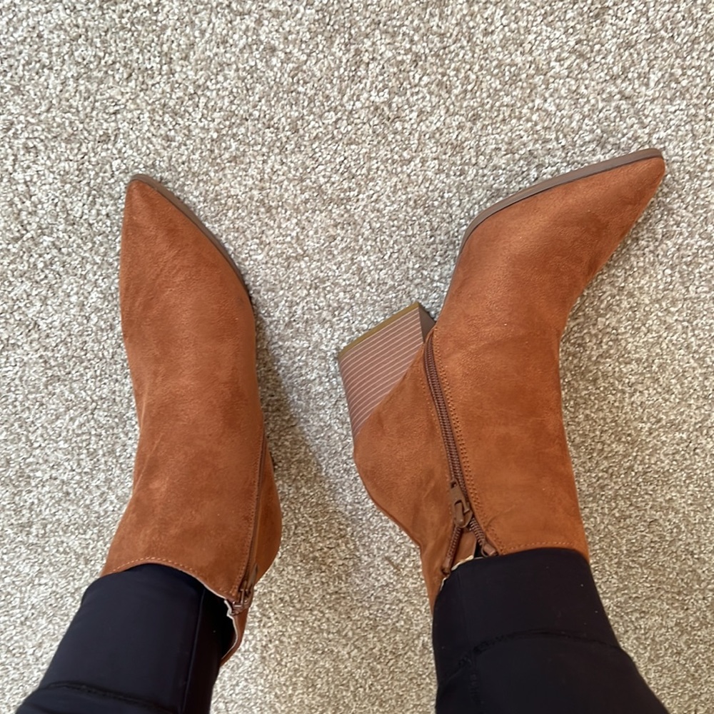 Matt & Nat Womens Ming Brown Ankle Boots EUR 37 Medium (B, M)